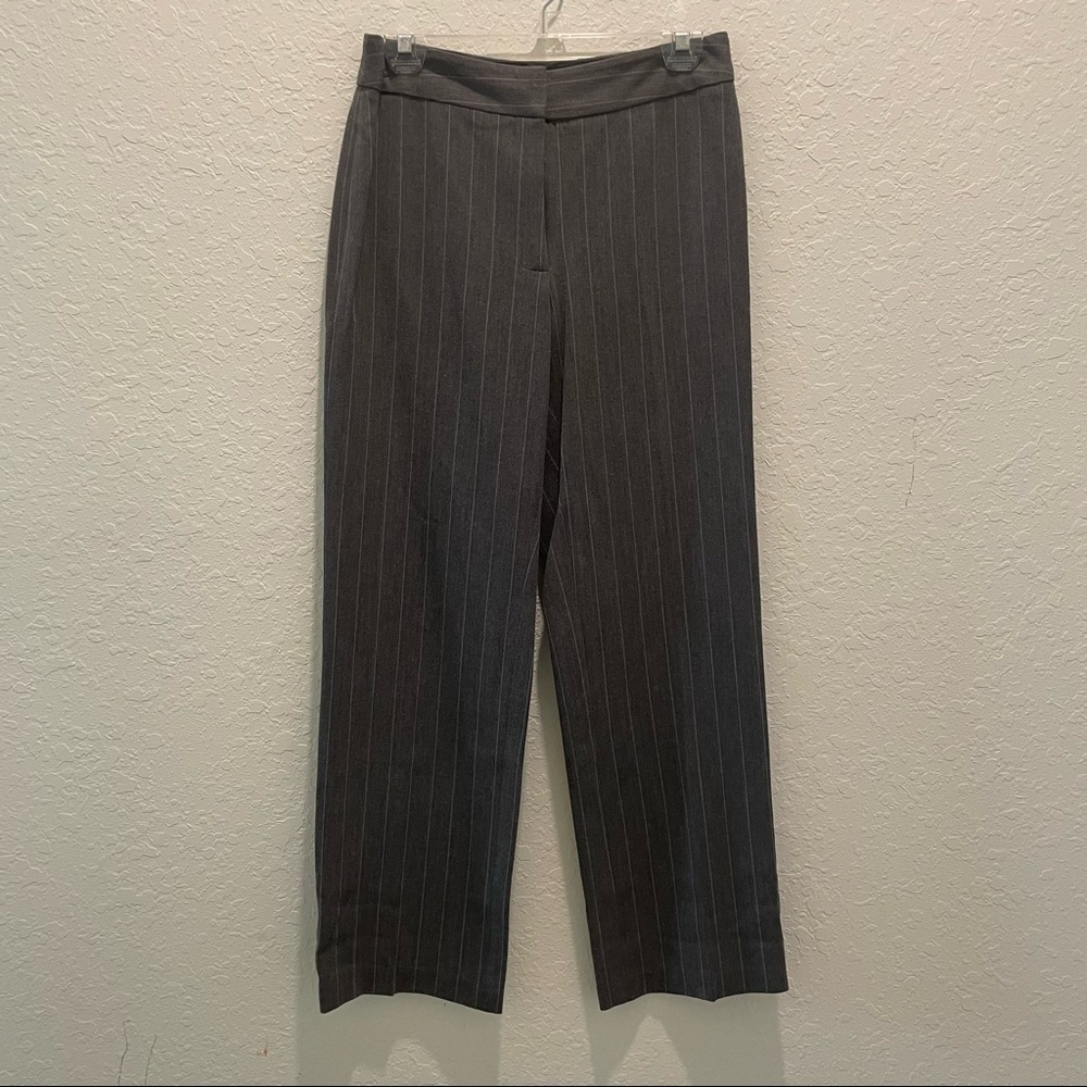 Rafaella Gray Striped Pantsuit Women Size 4